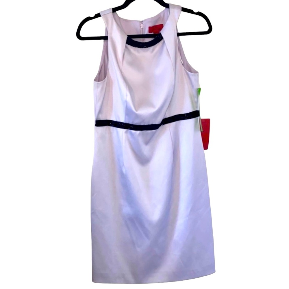 JS Collection Knee Length Blush | Black Sequence  Cocktail Dress Size 6P